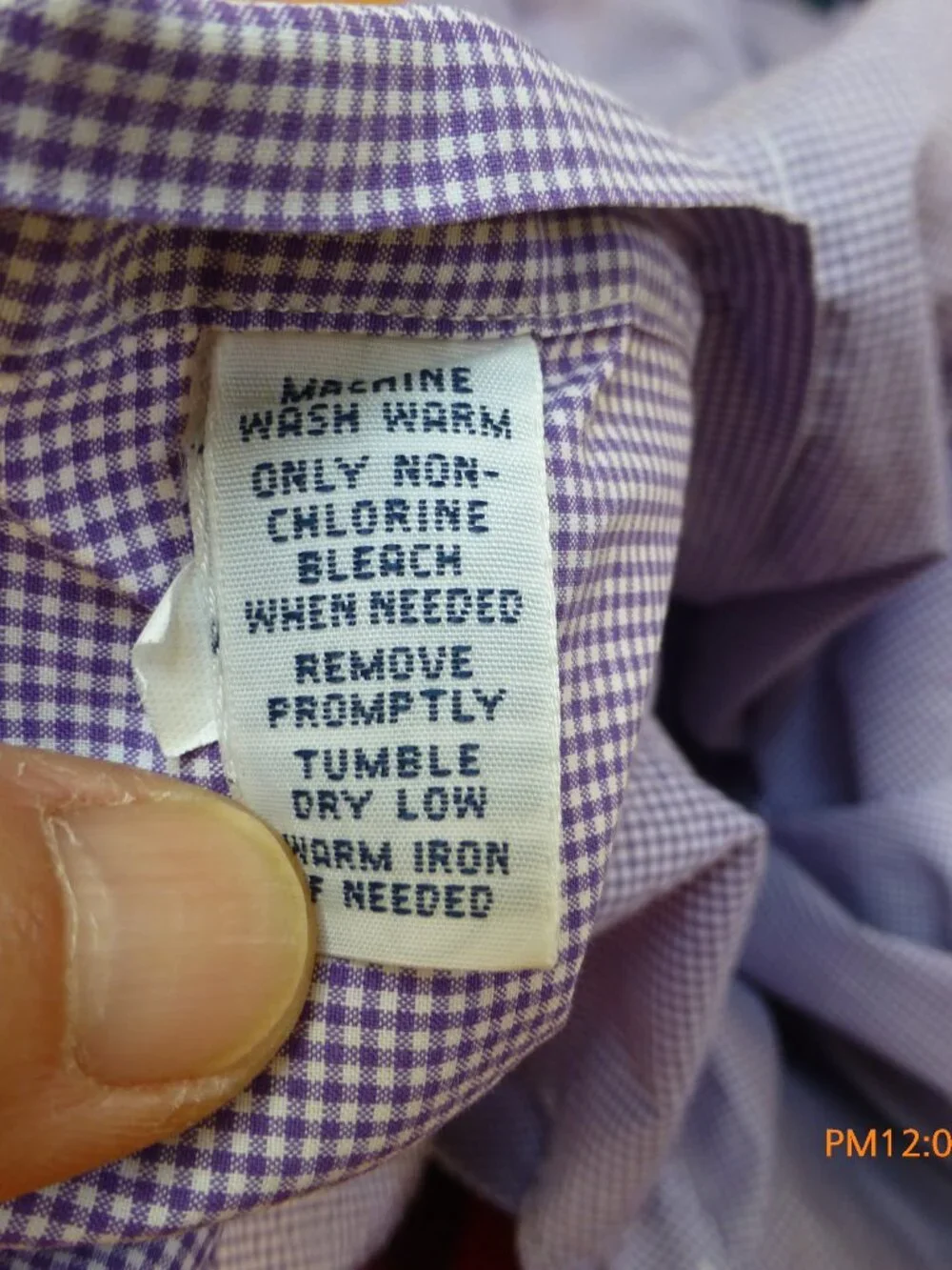 Polo by Ralph Lauren Regent Mens Shirt Purple White Long Sleeve Button Up Size 1
